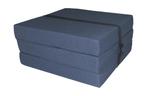 Opvouwbaar matras - logeermatras - 195x60x8 cm - blauw, Ophalen of Verzenden, Nieuw