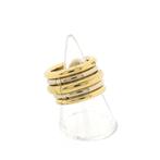 18 Krt. Bicolor gouden tubolare ring | Pomellato, Gebruikt, Overige kleuren, Ophalen of Verzenden, 17 tot 18