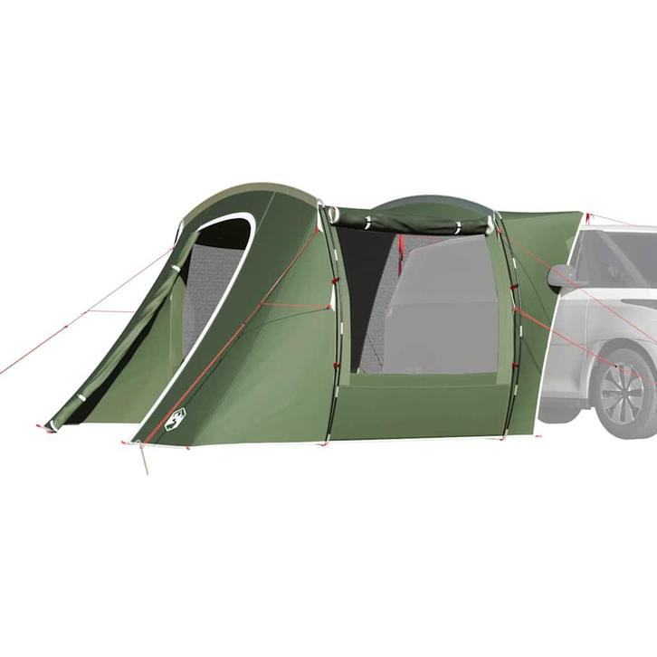 vidaXL Autotent waterdicht groen, Caravans en Kamperen, Tenten, Nieuw, tot en met 2, Verzenden