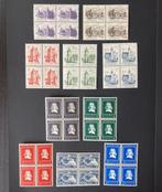 Nederland 1951/1952 - Drie series in blokjes van 4 - NVPH, Postzegels en Munten, Postzegels | Nederland, Gestempeld
