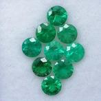9 pcs Groen Smaragd - 1.47 ct - Instituto Gemólogico Español, Sieraden, Tassen en Uiterlijk, Edelstenen, Nieuw