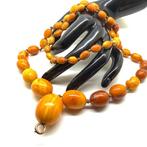 Antieke ketting met hele stenen Baltische amber kralen 46,7, Nieuw