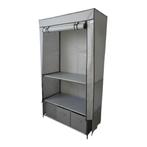 Opvouwbare Kledingkast | Campingkast | 90x47x163 | Grijs, Huis en Inrichting, Kasten | Kledingkasten, Verzenden, Nieuw