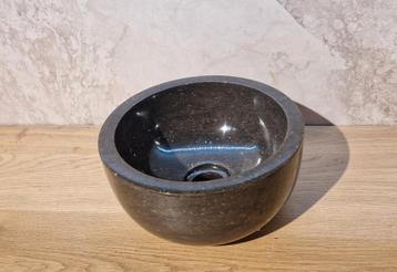 Nero Mini | Zwart Marmeren fontein waskom | 20 rond x 12 beschikbaar voor biedingen