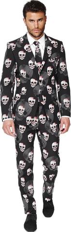 OppoSuits Skulleton  - Zwart - Halloween - Maat 54, Nieuw, Verzenden