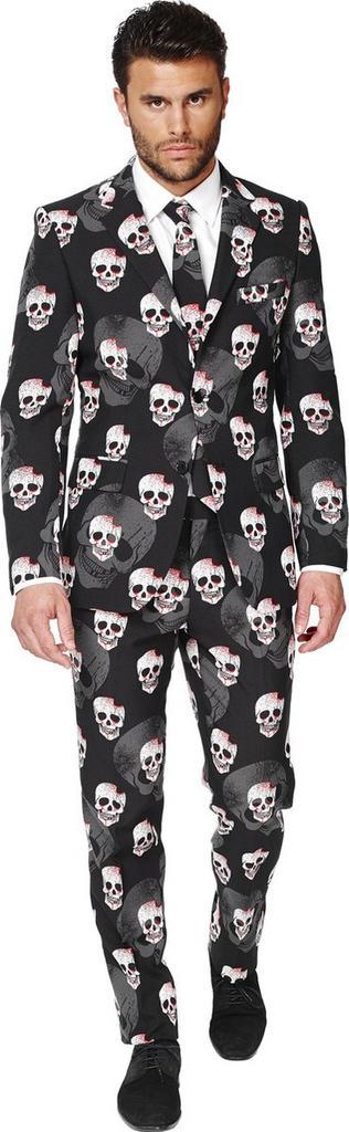 OppoSuits Skulleton  - Zwart - Halloween - Maat 54, Kinderen en Baby's, Speelgoed | Overig, Verzenden