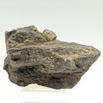 Grote goudkleurige pyriet met inlegwerk, Frankrijk, Verzamelen, Mineralen en Fossielen