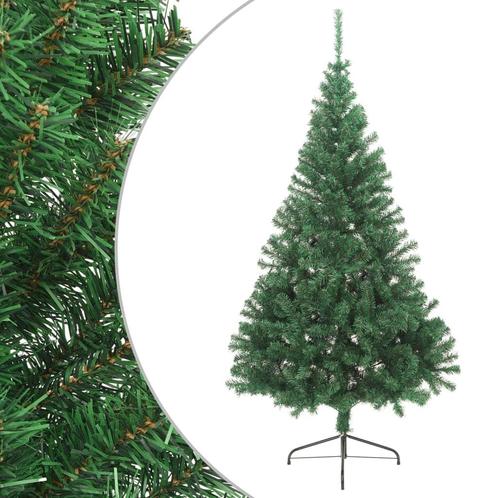 vidaXL Kunstkerstboom met standaard half 240 cm PVC groen, Diversen, Kerst, Nieuw, Verzenden