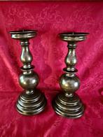 Kaarsenhouder (2) - Messing - Tafel altaar kaarsen - 32 cm -