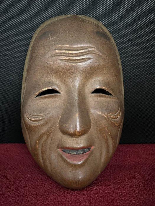 Noh masker - Hout, Houten gesculpteerd antiek Noh-masker -, Antiek en Kunst, Antiek | Overige Antiek
