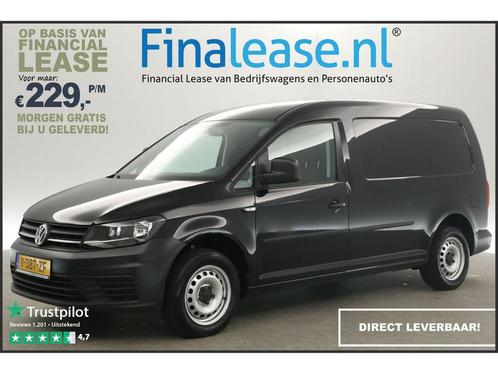 Volkswagen Caddy Maxi 2.0 TDI L2H1 Airco Cruise PDC €236pm, Auto's, Bestelauto's, Lease, Handgeschakeld, Diesel, Zwart, Volkswagen