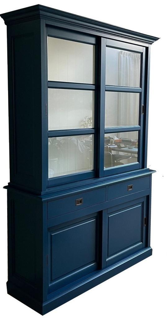 Buffetkast groenblauw Geleen 140cm, Huis en Inrichting, Kasten | Buffetkasten, Ophalen of Verzenden