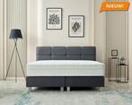 Outlet Opberg boxspring Vida 140x200 antraciet, Overige kleuren, Verzenden, 140 cm, 200 cm