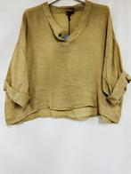 Mooi linnen korte - cropped top - v-hals hals - kraagje -, Kleding | Dames, T-shirts, Nieuw