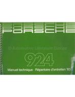 1983 PORSCHE 924 INSTRUCTIEBOEKJE FRANS, Auto diversen, Handleidingen en Instructieboekjes