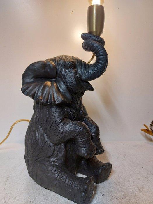 Beeld, olifant met lamp - 44 cm - polyresin, Antiek en Kunst, Kunst | Designobjecten