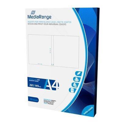 MediaRange Blu-Ray 11mm cover inserts 50 stuks, Computers en Software, Beschrijfbare discs, Verzenden