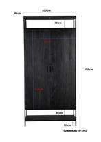 Kala 2 Doors 100cm-12783, Huis en Inrichting, Ophalen of Verzenden, Nieuw
