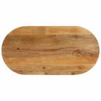 vidaXL Tafelblad ovaal 120x50x2,5 cm massief mangohout, Huis en Inrichting, Tafels | Eettafels, Verzenden, Nieuw