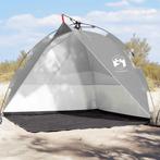 vidaXL Strandtent waterdicht snelontgrendeling grijs, Caravans en Kamperen, Verzenden, Nieuw, Tot en met 2