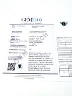 Ring - 18 karaat Witgoud Smaragd - Diamant, Nieuw