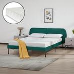 Gestoffeerd bed Porvoo met bedbodem en matras 140x200 cm don, Verzenden, Nieuw