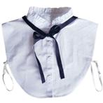 Wit los kraagje met zwart strikje - losse blouse kraagjes.nl, Kleding | Dames, Maat 38/40 (M), Verzenden, Wit, Nieuw