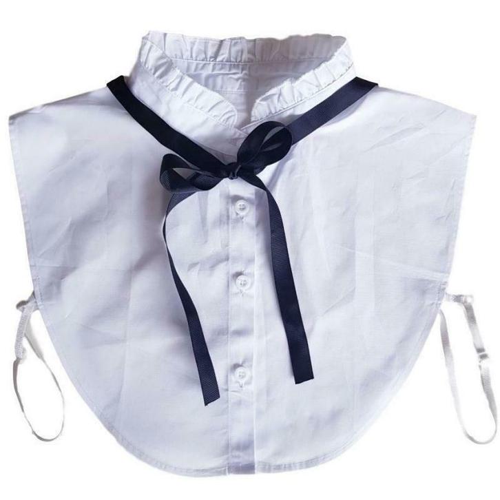 Wit los kraagje met zwart strikje - losse blouse kraagjes.nl, Kleding | Dames, Blouses en Tunieken, Wit, Nieuw, Maat 38/40 (M)
