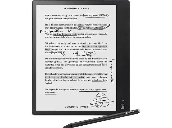 Kobo -  Elipsa 2e  Bundel - 103 Inch - 32 Gb  - Zwart, Computers en Software, E-readers, 10 inch of meer, 16 GB of meer, 10 inch of meer