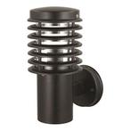 Tuin/Buitenlamp/Wandlamp Rond Mat Zwart 32x15cm Modern RVS, Nieuw, Ophalen of Verzenden, Rvs, Hanglamp