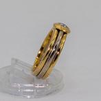 Ring - 18 karaat Geel goud, Witgoud - 0.25ct. tw. Diamant, Sieraden, Tassen en Uiterlijk, Nieuw