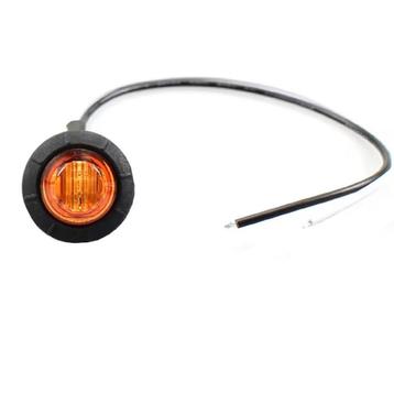 LED Zijmarkeringslamp - Rond - 12-24V - Oranje - Geschikt beschikbaar voor biedingen