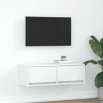 vidaXL TV-meubel 80x31x25,5 cm bewerkt hout wit, Verzenden, Nieuw, Overige houtsoorten