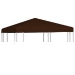 vidaXL Prieeldak 310 g/m² 3x3 m bruin, Tuin en Terras, Verzenden, Nieuw