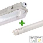 IP65 LED TL armatuur 60 cm enkel + LED TL buis | 9 watt |, Verzenden, Nieuw, Functioneel