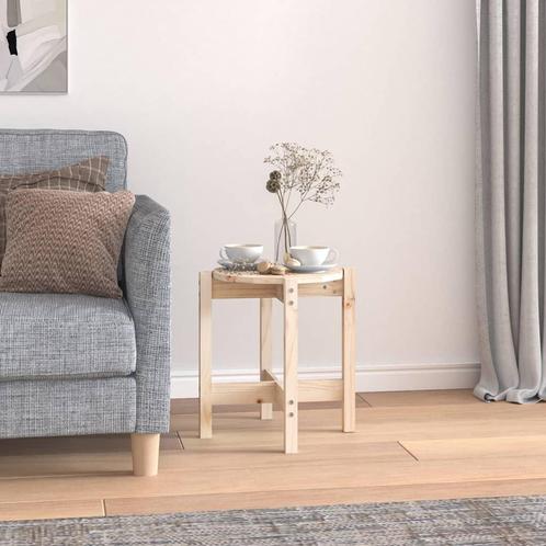 vidaXL Salontafel Ø 42,5x45 cm massief grenenhout, Huis en Inrichting, Tafels | Salontafels, 50 tot 100 cm, Nieuw, Grenenhout