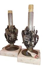 Tafellamp (2) - Marmer, Brons, Antiek en Kunst