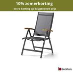 Sieger Cadiz klapstoel aluminium/textileen, Ophalen of Verzenden, Nieuw, Overige materialen