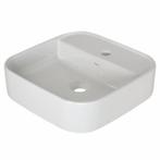 Opbouwwastafel Fresno 42X42 Cm Wit (Geen Of 1 Kraangat), Ophalen of Verzenden, Nieuw