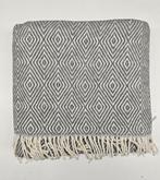 Exclusieve grote Art Deco plaid in gemengd katoen, licht- en