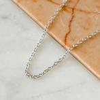 Platina anker schakel ketting | 42 cm (unisex) (unisex), Sieraden, Tassen en Uiterlijk, Kettingen, Ophalen of Verzenden, Gebruikt