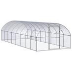 vidaXL Kippenren 3x8x2 m gegalvaniseerd staal, Verzenden, Nieuw