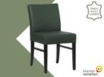 Leren eetkamerstoel Hold - Hermes Verde (donkergroen) -, Huis en Inrichting, Stoelen, Nieuw, Leer, Ophalen of Verzenden, Eén