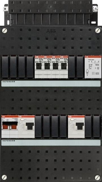 ABB groepenkast 1-fase, 4 groepen, 2 Aardlekschakelaars, Doe-het-zelf en Verbouw, Elektra en Kabels
