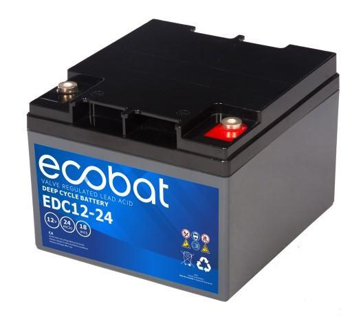 Ecobat AGM Deep Cycle accu | EDC12-24 | 12V 24Ah, Auto-onderdelen, Accu's en Toebehoren, Ophalen of Verzenden