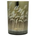 windlicht palmgras goud large 18cm, Nieuw, Verzenden