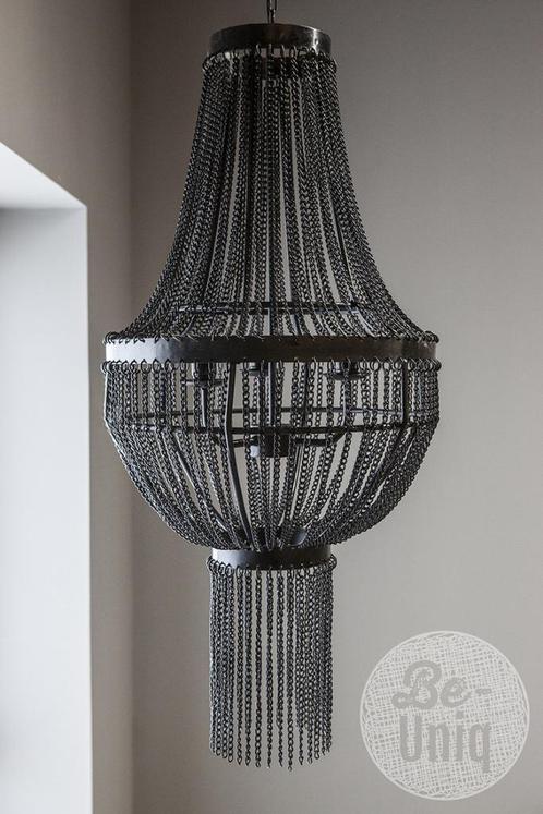 Ketting hanglamp Megan Old black 118 cm, Huis en Inrichting, Lampen | Overige, Nieuw, Ophalen of Verzenden