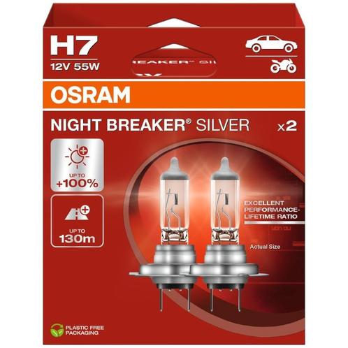 Osram H7 Night Breaker Silver +100% 64210NBS Autolampen, Auto-onderdelen, Verlichting, Nieuw, Verzenden