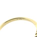 Vintage gouden ring met turquoise en parel, Sieraden, Tassen en Uiterlijk, Ringen, Gebruikt, Overige kleuren, 19 tot 20, Ophalen of Verzenden