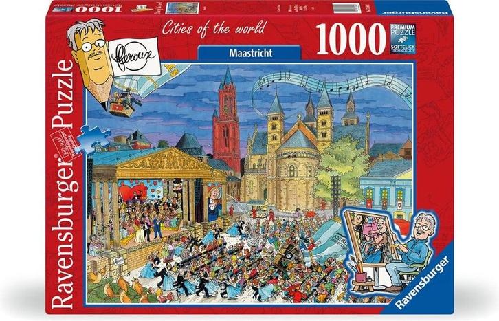 Fleroux - Maastricht Puzzel (1000 stukjes) | Ravensburger -, Hobby en Vrije tijd, Denksport en Puzzels, Nieuw, Verzenden